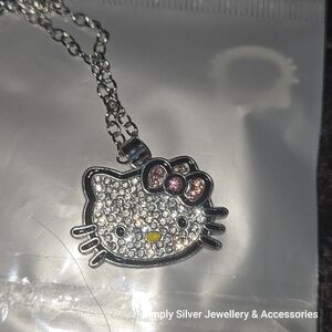 Hello Kitty Silver Pendant Necklace